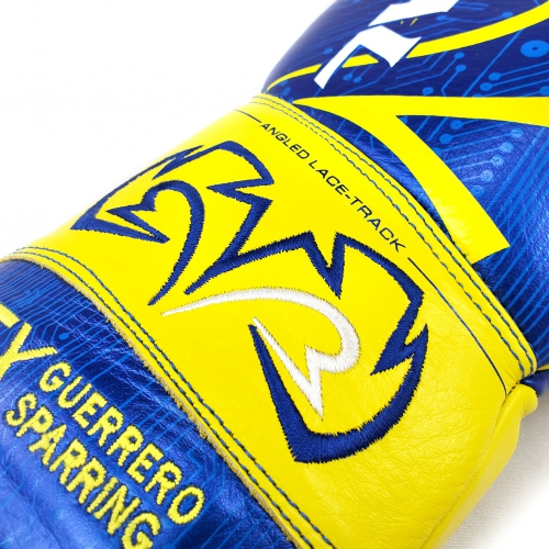 Боксерские перчатки Rival RFX Guerrero Sparring Gloves P4P Edition Blue Yellow купить