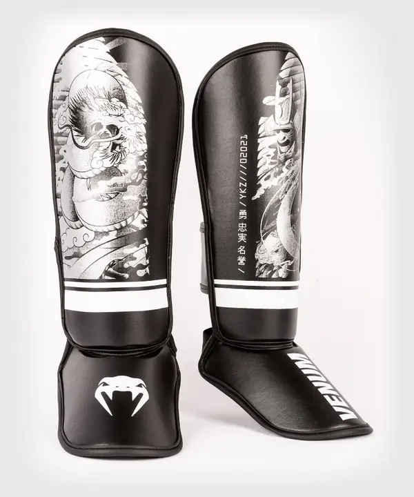 Shin guards for children Venum YKZ21 Shin Guards For Kids Black White buy