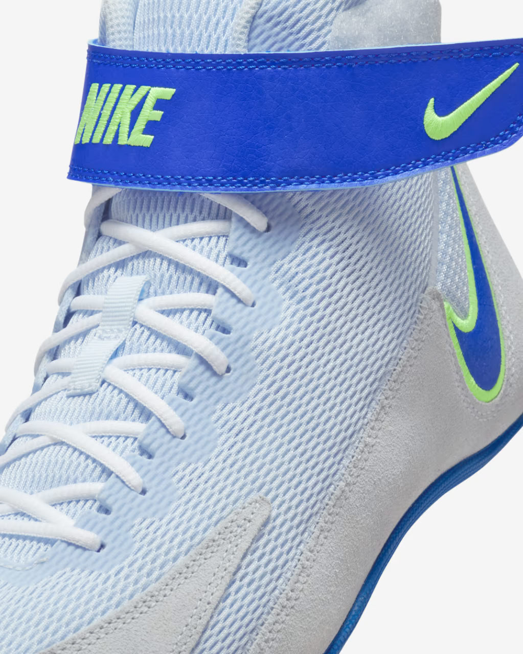 Борцовки Nike Speedsweep 8 Wrestling Shoes Blue Tint Hyper Royal Lime Blast White где купить
