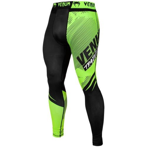 Venum Training Camp 2.0 Spats Black Neo Yellow compression pants price