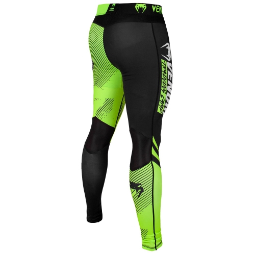 Venum Training Camp 2.0 Spats Black Neo Yellow compression pants photo