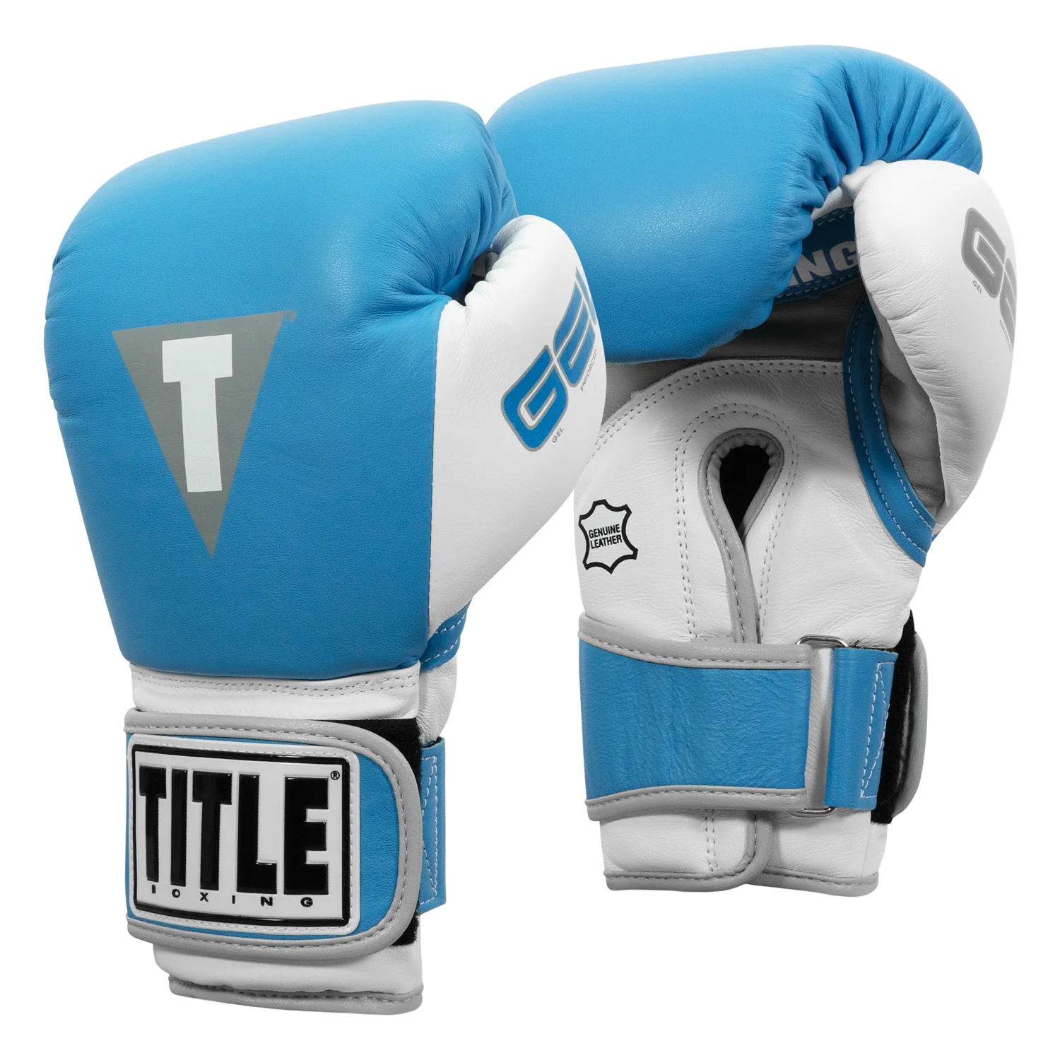 Снарядні рукавиці Title Boxing Gel World V2T Bag Gloves Light Blue White купити