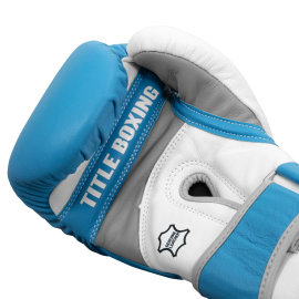 Снарядні рукавиці Title Boxing Gel World V2T Bag Gloves Light Blue White, Фото № 3