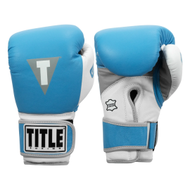 Снарядные перчатки Title Boxing Gel World V2T Bag Gloves Light Blue White