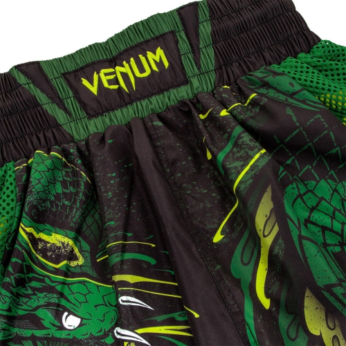 Шорты для бокса Venum Green Viper Boxing Shorts Black Green оригинал