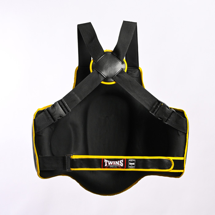 Боксерський жилет Twins Body Protector BOPL5 Black Yellow купити