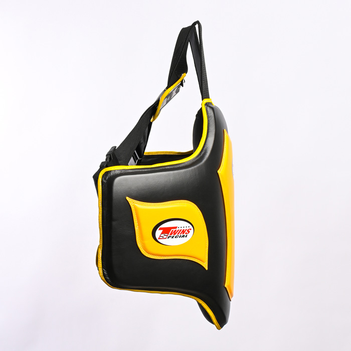 Боксерський жилет Twins Body Protector BOPL5 Black Yellow ціна