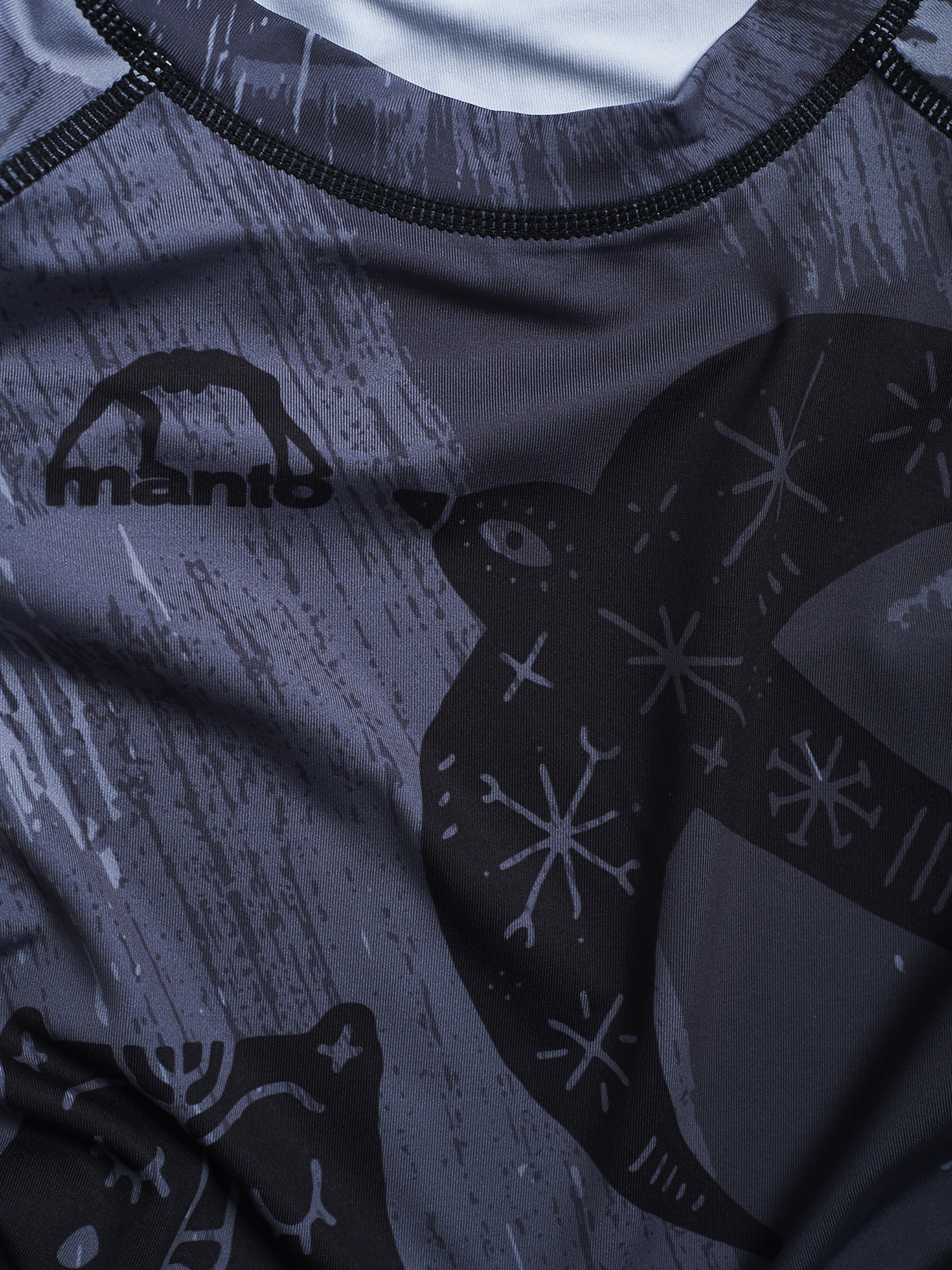 Рашгард з коротким рукавом MANTO Livings Grey розмір