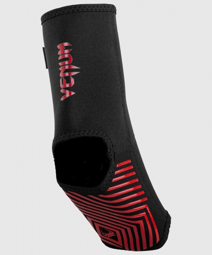 Защита голеностопа Venum Kontact Evo Foot Grips Black Red цена
