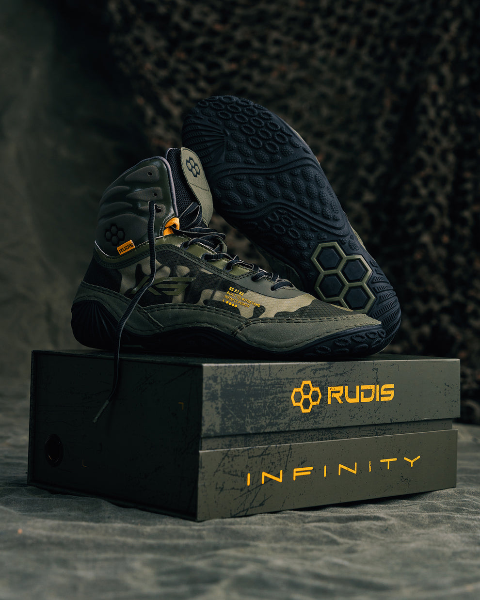 Rudis KS Infinity Edge Adult Wrestling Shoes Ammo photo