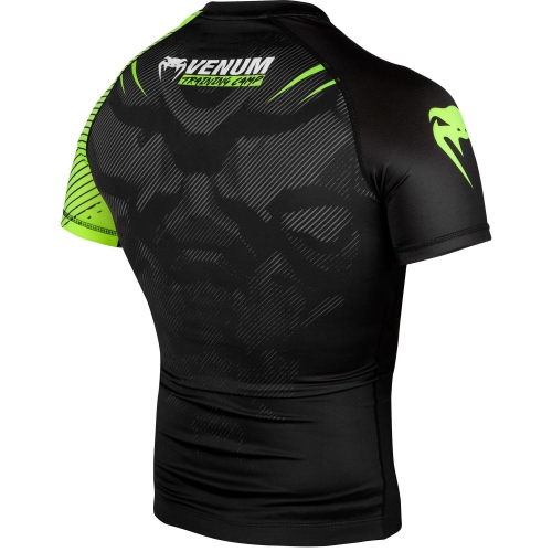 Рашгард Venum Training Camp 2.0 Rashguard Short Black Neo Yellow фото