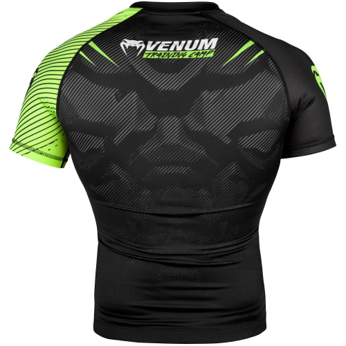 Рашгард Venum Training Camp 2.0 Rashguard Short Black Neo Yellow купити