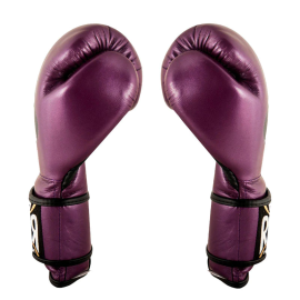 Cleto Reyes Leather Contact Closure Gloves Purple, Photo No. 2