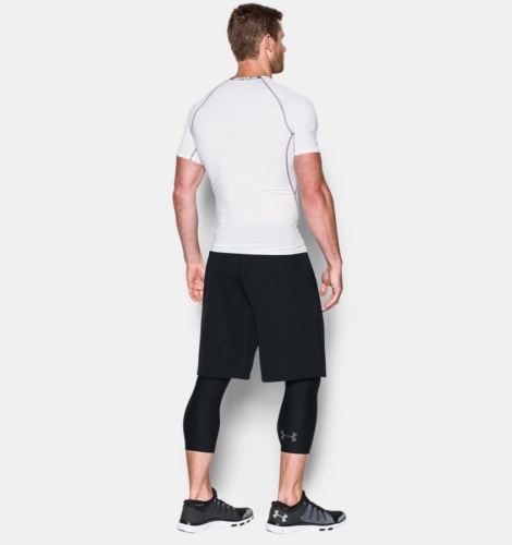 Компрессионные штаны Under Armour Mens HeatGear Armour Compression Leggings Black фото