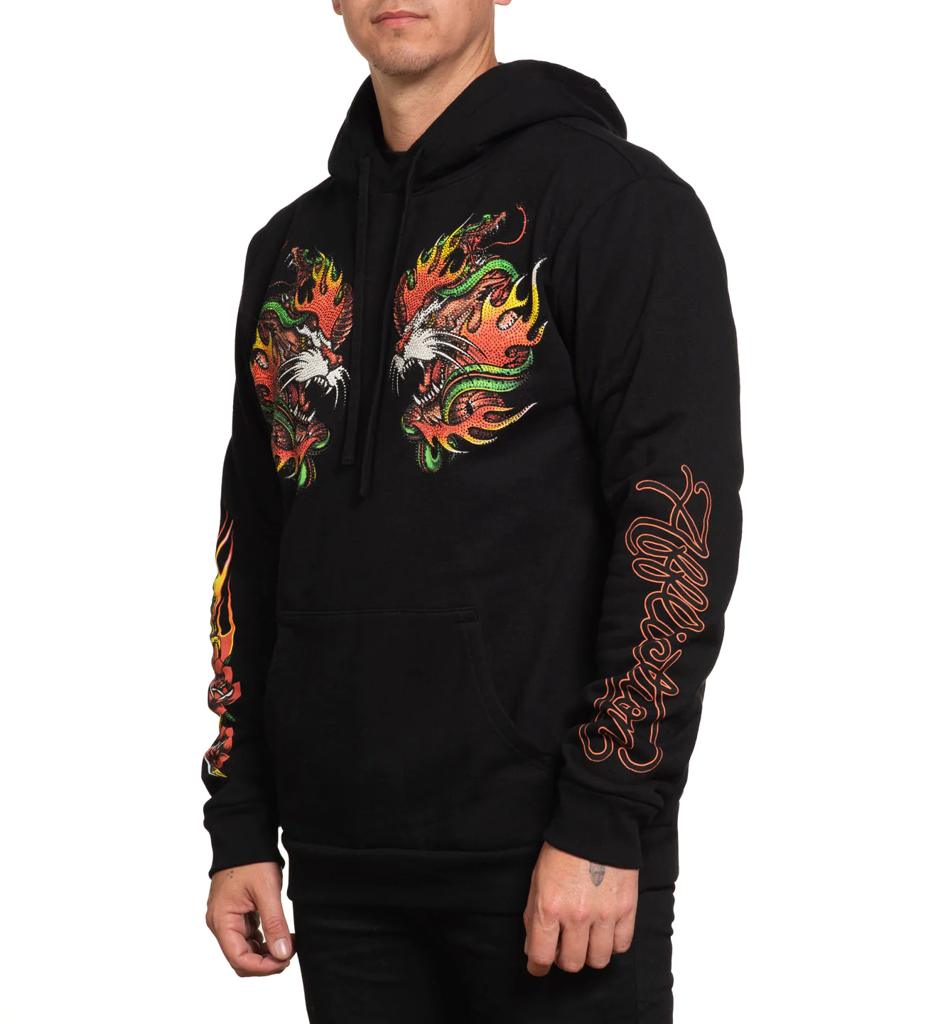 Affliction Fire Guide Po Hoodie Black price