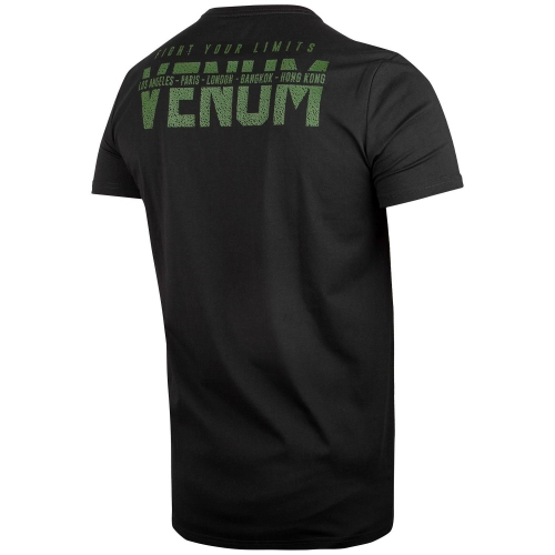 Футболка Venum Signature T-shirt Short Sleeves Black Khaki Exclusive купить