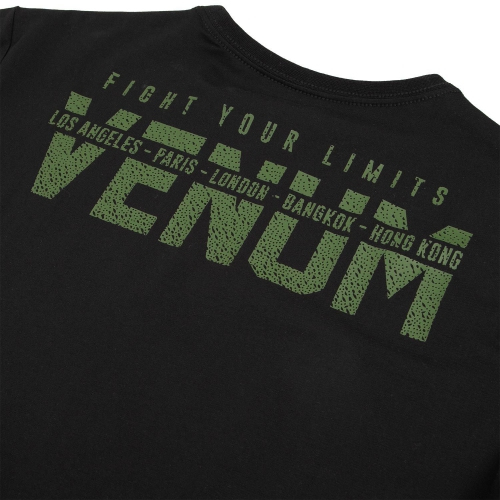 Футболка Venum Signature T-shirt Short Sleeves Black Khaki Exclusive оригинал