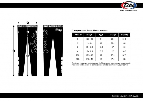 Compression pants Fairtex CP1 Compression Pants Black where to buy