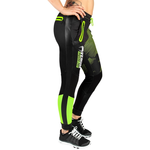 Womens sports pants Venum Training Camp 2.0 Pants Black Neo Yellow size