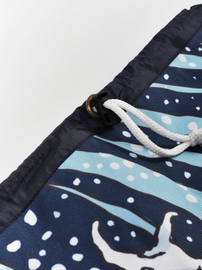 Рюкзак-мешок Manto Gym Sack Waves Navy Blue, Фото № 7