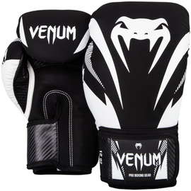 Боксерские перчатки Venum Impact Boxing Gloves Black/White, Фото № 2