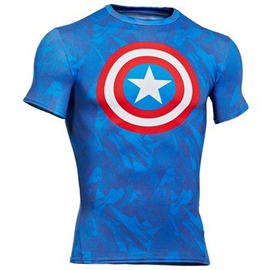Компрессионная футболка Under Armour Alter Ego Captain America Compression Shirt, Фото № 3