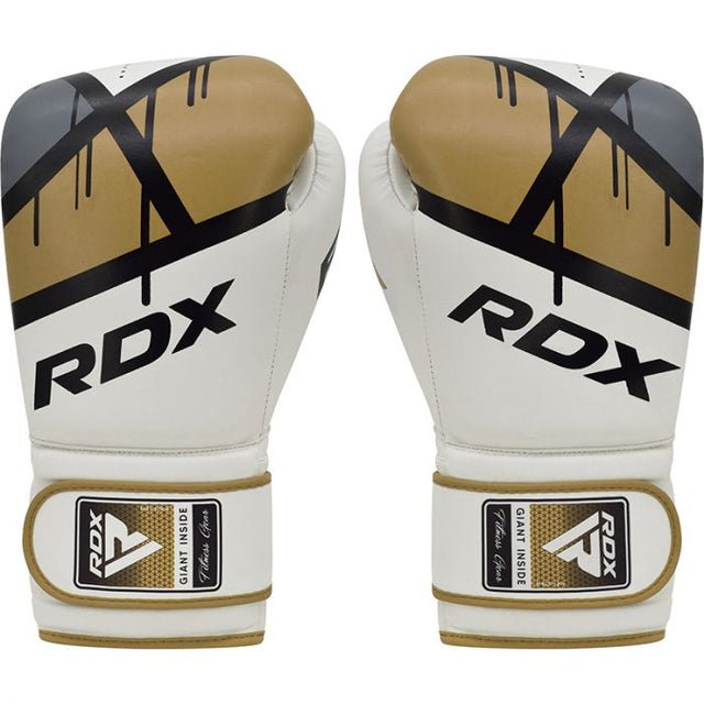 Боксерські рукавиці RDX F7 Ego Boxing Gloves Golden фото