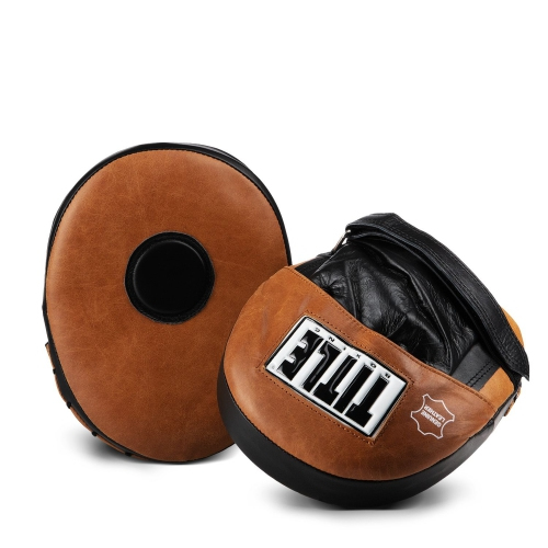 Лапы Title Vintage Punch Mitts Black Brown цена