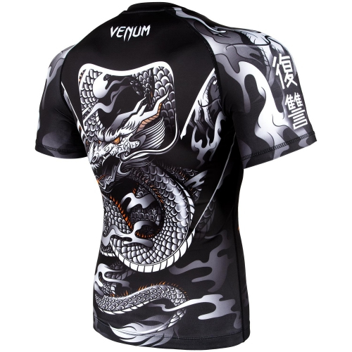Рашгард Venum Dragons Flight Rashguard Short Sleeves Black фото