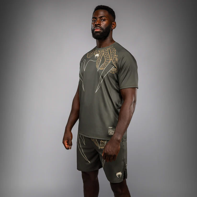 Футболка Venum Serpenti Dry Tech T-Shirt Khaki Bronze Ivory купити