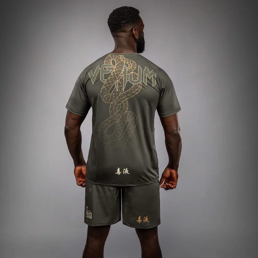 Футболка Venum Serpenti Dry Tech T-Shirt Khaki Bronze Ivory ціна