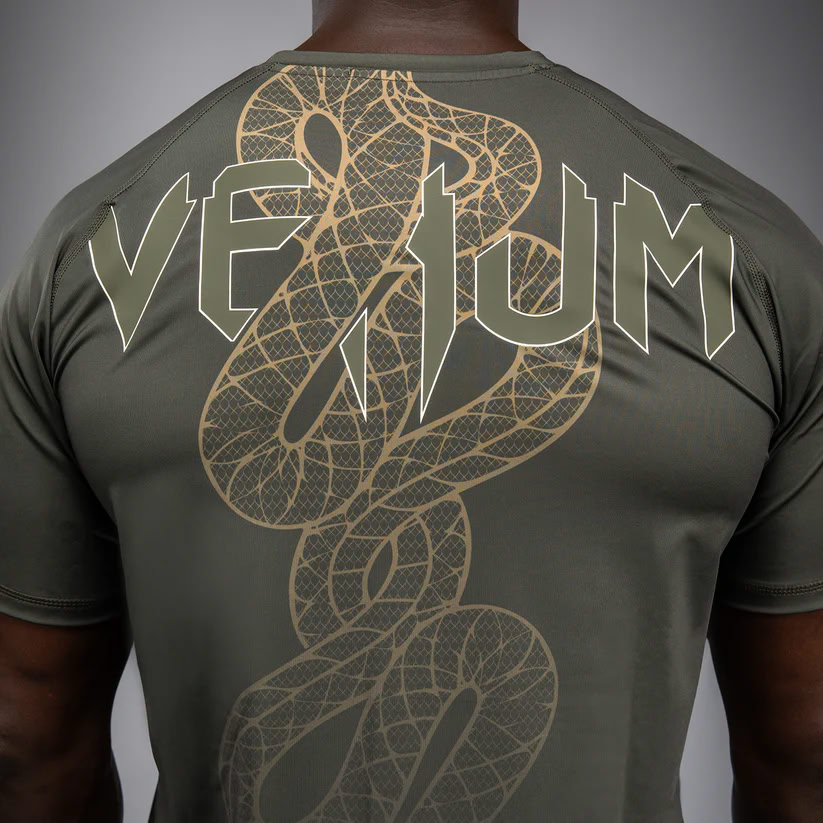 Футболка Venum Serpenti Dry Tech T-Shirt Khaki Bronze Ivory оригінал