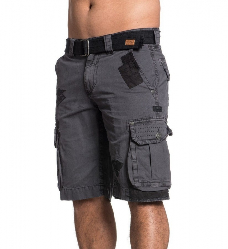 Шорты Affliction Cross Of Iron Black цена