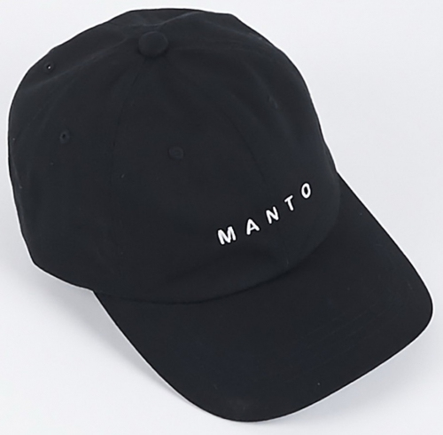MANTO Low Profile Cap Logo Black baseball cap buy