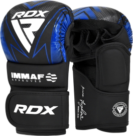 Перчатки для MMA RDX Shooter Grappling Gloves IMMAF-1 Blue, Фото № 2