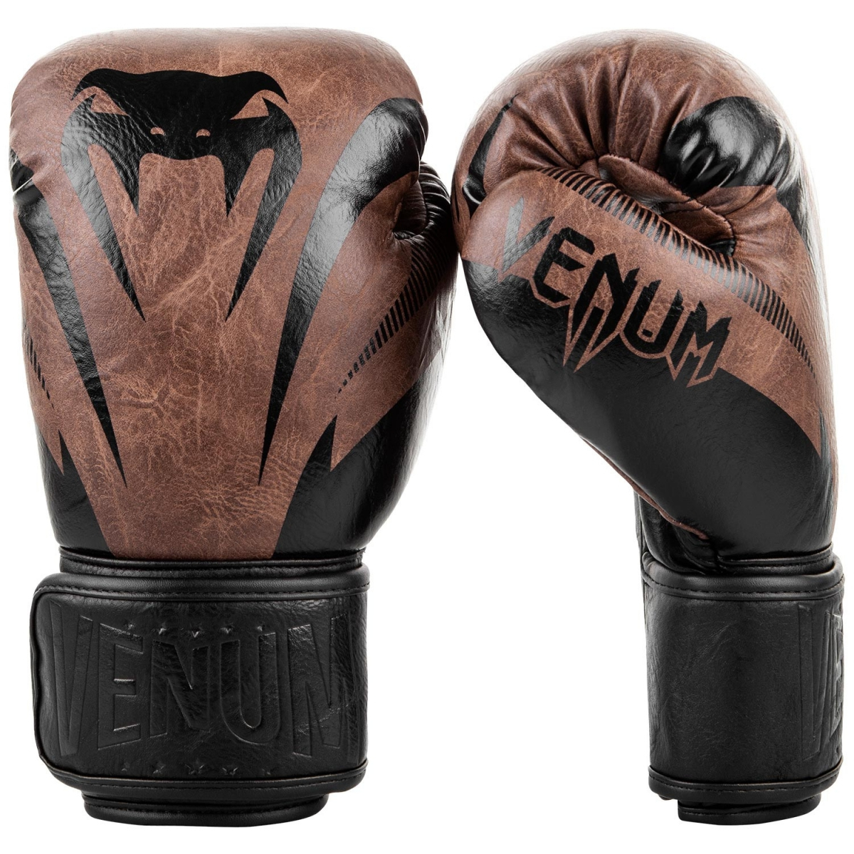Боксерские перчатки Venum Impact Classic Boxing Gloves Black Brown