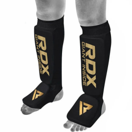 RDX Hosieri Shin Instep Guard Black Gold