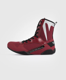 Боксерки Venum Elite Boxing Shoes Wine Lees Silver Logo  купити