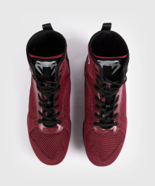 Боксерки Venum Elite Boxing Shoes Wine Lees Silver Logo  ціна
