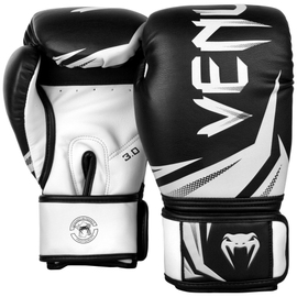 Боксерські рукавиці Venum Challenger 3.0 Boxing Gloves Black White, Фото № 2