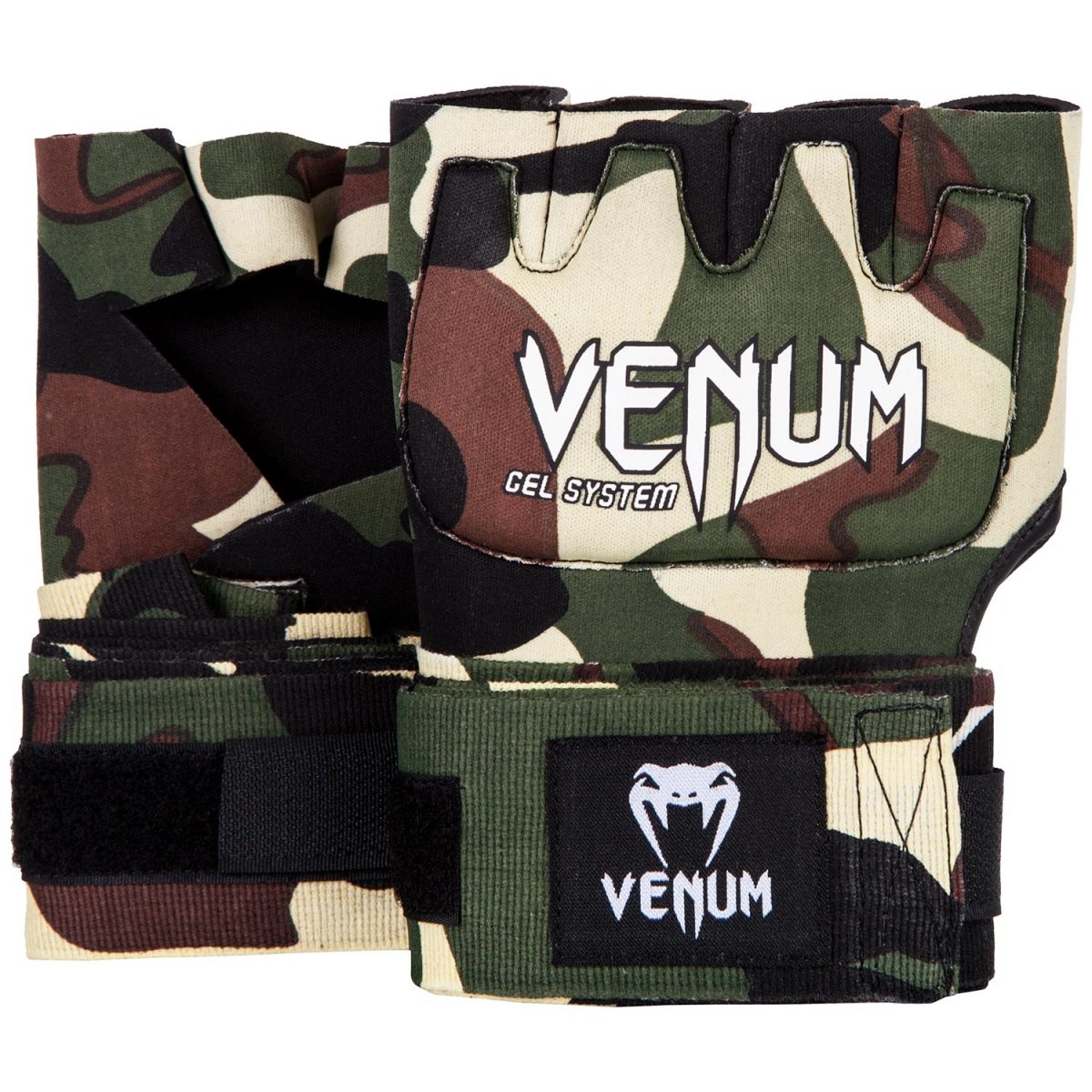 Накладки гелевые бинты Venum Gel Kontact Glove Wraps Forest Camo