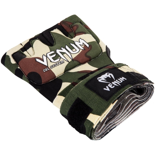 Накладки гелеві бинти Venum Gel Kontact Glove Wraps Forest Camo купити