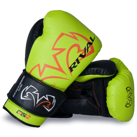 Боксерские перчатки Rival RS11V Evolution Sparring Gloves Velcro Lime