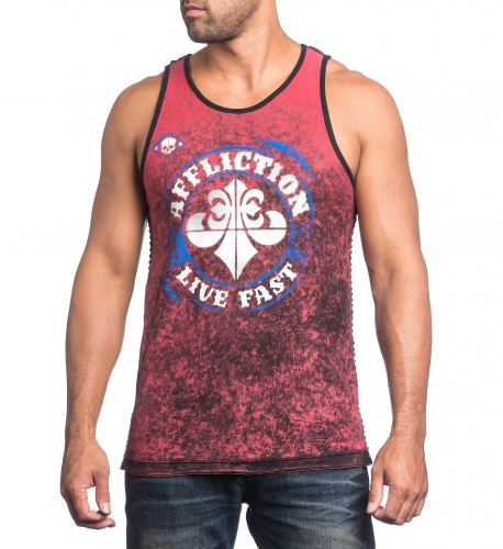 Двустороняя майка Affliction Spiker Impact Reversible купити