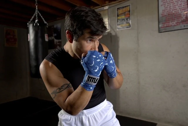 Title Boxing Print Hand Wraps 180 Blue buy