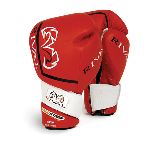 Боксерские перчатки Rival RS2V Pro Sparring Gloves Velcro Red