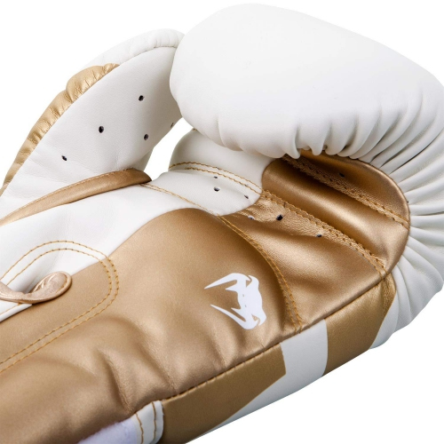 Боксерские перчатки Venum Elite Boxing Gloves White Gold фото