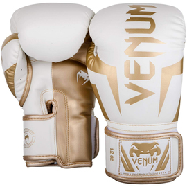 Боксерские перчатки Venum Elite Boxing Gloves White Gold