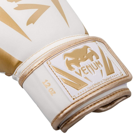 Боксерские перчатки Venum Elite Boxing Gloves White Gold, Фото № 3