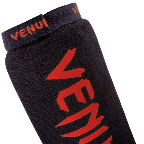 Защита голени и голеностопа Venum Kontact Shinguards Black Red фото